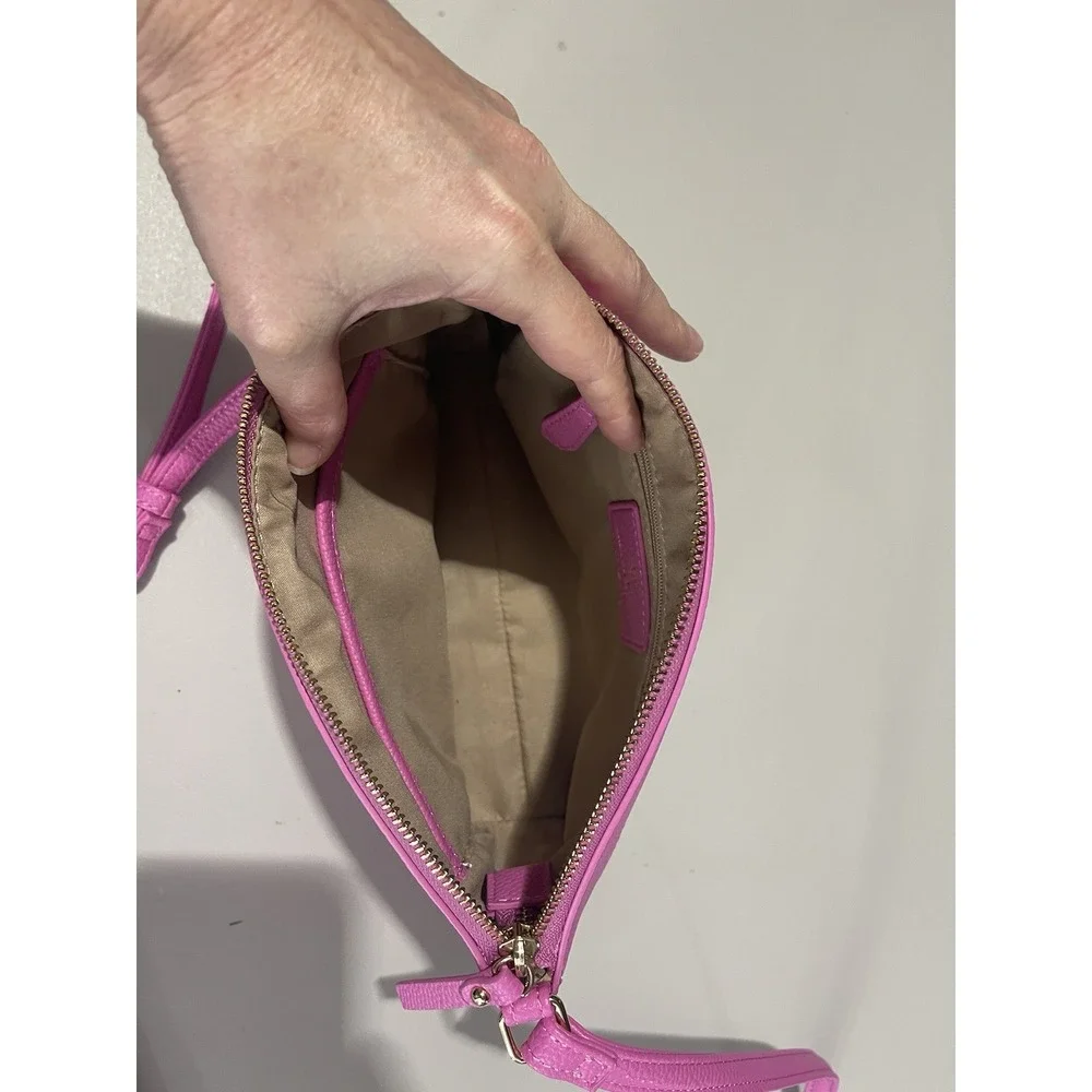Nanette Lepore Pink Lipstick Crossbody Purse EUC